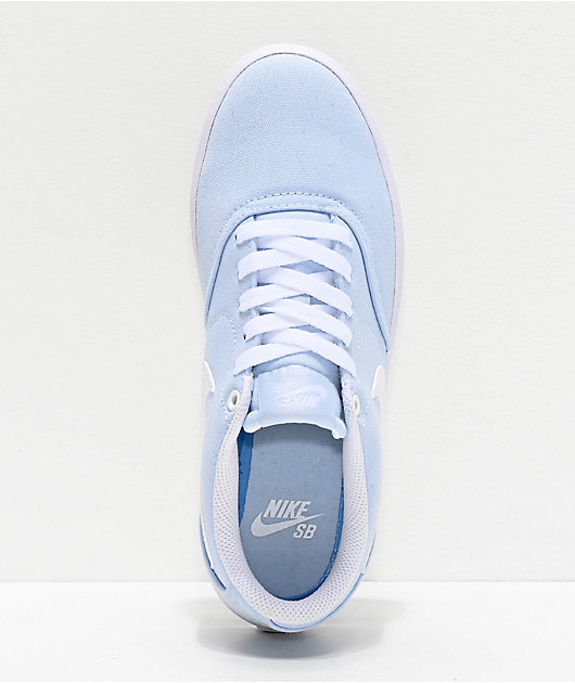 frijoles matar Impuestos Nike SB Check Solarsoft zapatos de skate azules y blancos