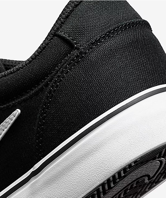 Nike SB Chron 2 Black & White Skate Shoes