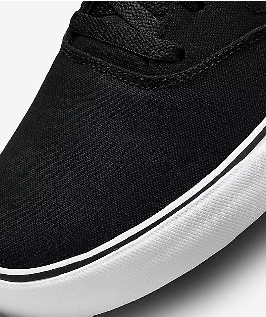 Nike SB Chron 2 Black & White Skate Shoes