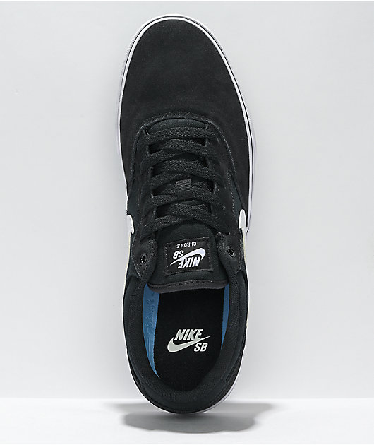 Nike SB Chron 2 Black White Skate Shoes