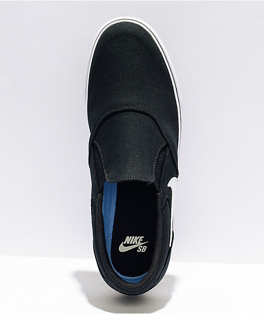 Nike all black slip 2025 on