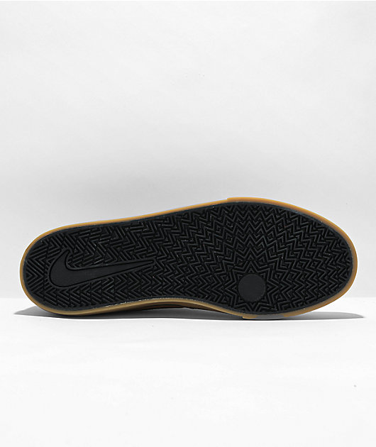Nike SB Chron 2 Canvas Ale Brown, Black & Gum Skate Shoes
