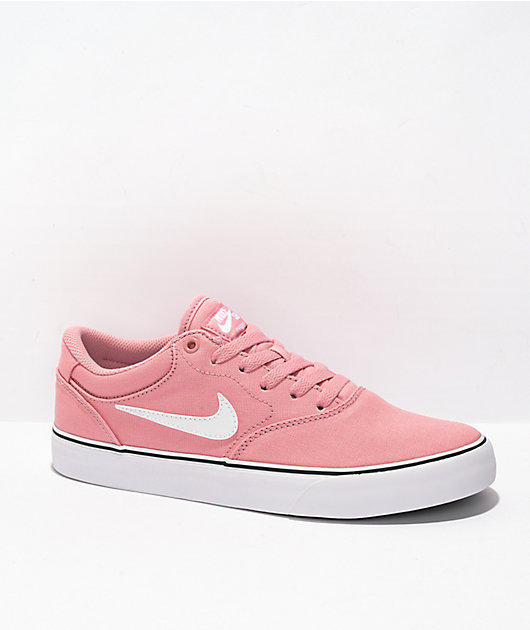 Nike SB Chron nike sb women's 2 Pink Canvas Skate Shoes