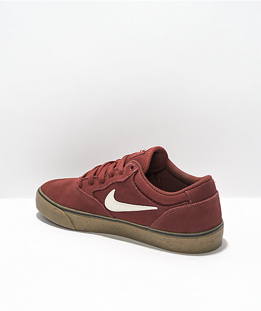 Red nike sale sb shoes