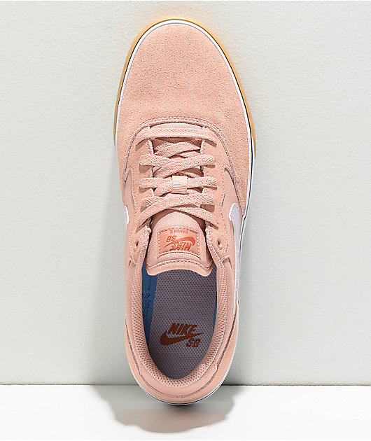 Nike SB Chron 2 Rose & Gum Skate Shoes