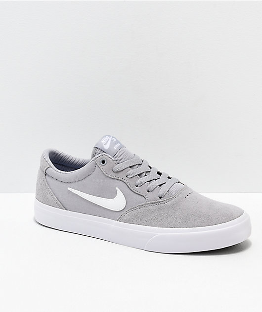 Nike SB Chron SLR Wolf zapatos de skate grises y blancos | Zumiez