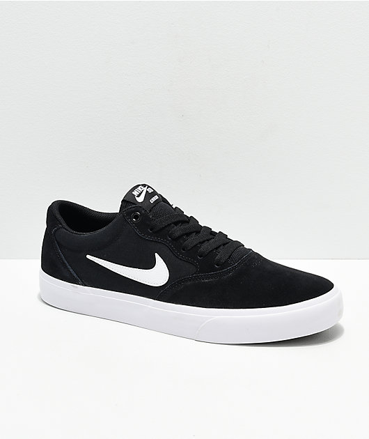 Nike SB Chron SLR zapatos de skate en negro y blanco | Zumiez