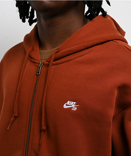 Nike SB Cinnamon Orange Zip Hoodie