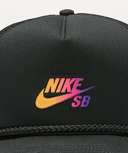 cortador recibir selva Nike SB Classic99 Black Trucker Hat