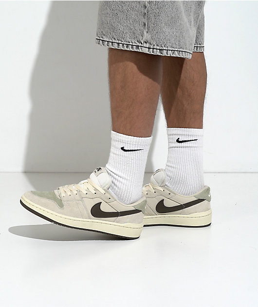 Nike SB Code 58 Beige & Green Skate Shoes video
