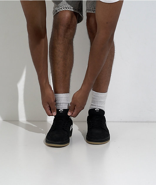 Nike SB Code 58 Black & White Skate Shoes video