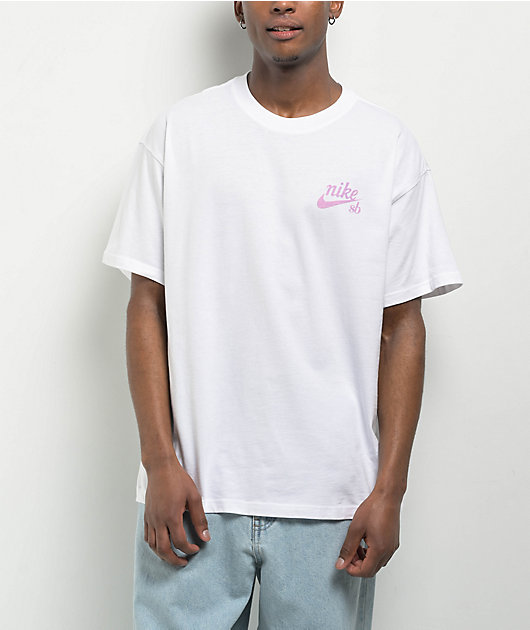 nike sb shirt pink