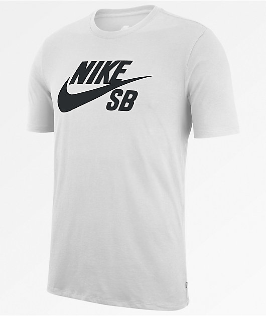 Nike SB Dri-Fit SB Logo camiseta blanca | Zumiez