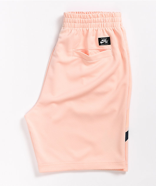 peach nike shorts