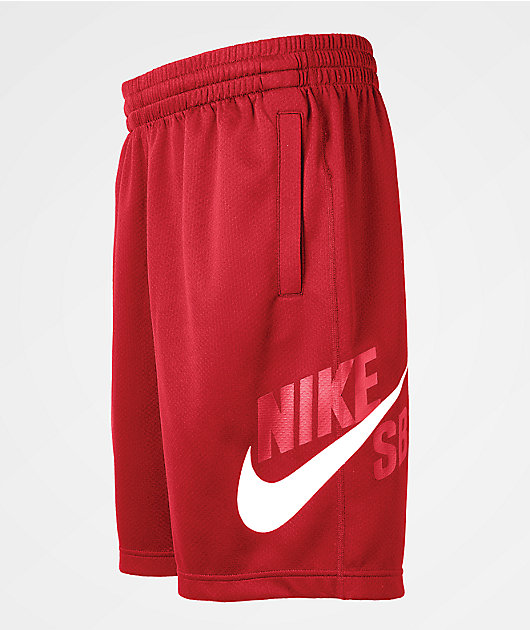 nike shorts red and white