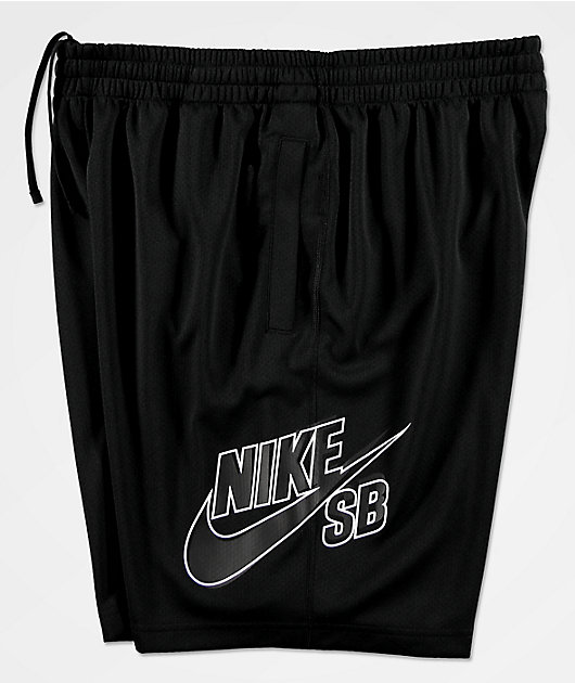 He reconocido Nuclear yermo Nike SB Dri-Fit Sunday shorts de baloncesto negros