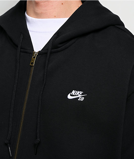 Nike SB Essential Black Zip Hoodie