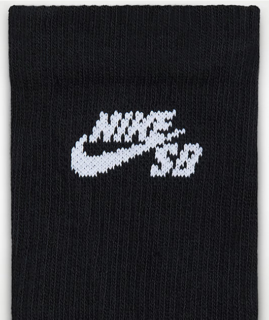 Nike SB Everyday Elevated Black 3 Pack Crew Socks
