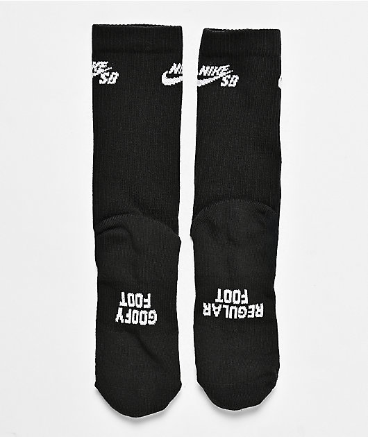 Nike SB Everyday Elevated Black 3 Pack Crew Socks