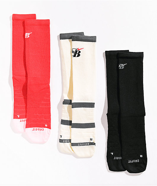 Nike SB Everyday Max Lost Spot 3 Pack Crew Socks