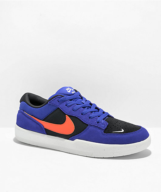 Nike SB Force 58 Concord Orange Black Skate Shoes Zumiez