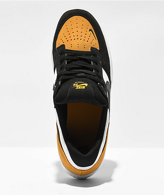 Nike skate shoes black and outlet gold