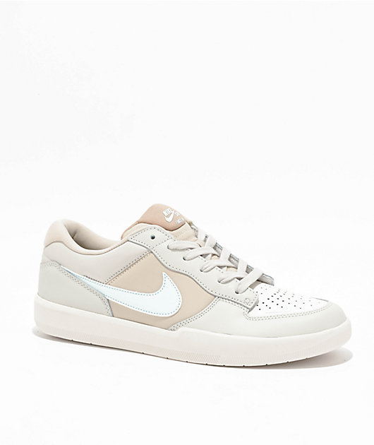 Nike SB Force 58 Light Bone Glacier Blue Skate Shoes