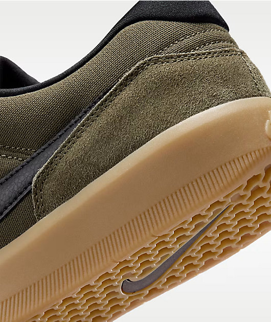 Nike SB Force 58 Medium Olive, Gum & Black Skate Shoes