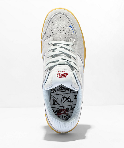 Nike SB Force 58 Premium Grey, Blue & Gum Skate Shoes