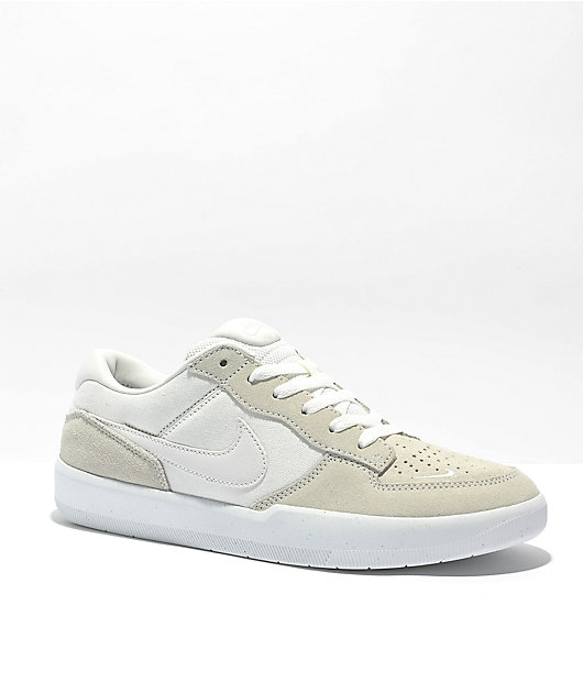 Nike SB Force 58 Premium Summit White Skate Shoes | Zumiez