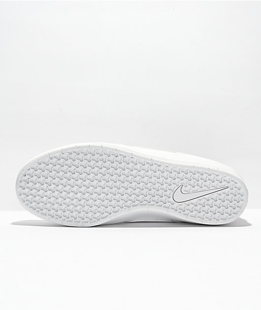 Nike SB Force 58 Premium calzado de skate de piel blanca