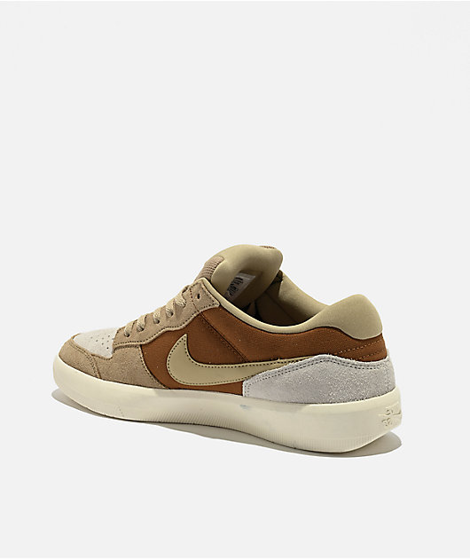 Nike SB Force 58 Tan, Beige Brown Skate Shoes Zumiez