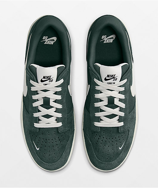 Nike SB Force 58 Vintage Green & Sail Skate Shoes