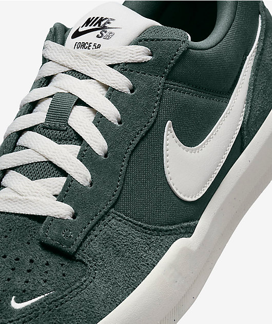 Nike SB Force 58 Vintage Green Sail Skate Shoes Zumiez