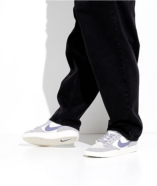 Nike SB Force 58 White, Ashen Slate & Sail Skate Shoes | Zumiez