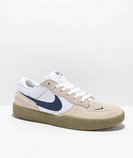 Nike SB Force 58 White, Navy, & Gum Shoes