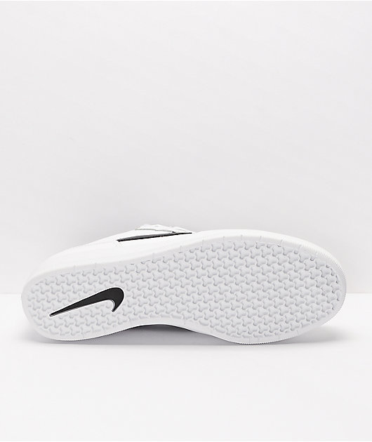 måle aftale begynde Nike SB Force 58 White & Black Leather Skate Shoes