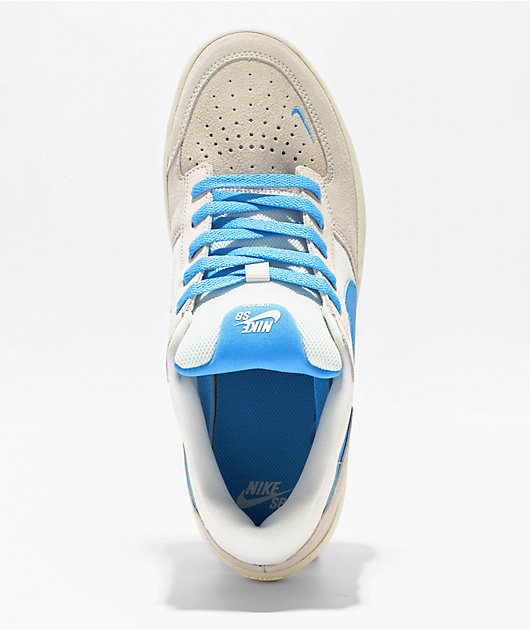 Blue and white nike sneakers online