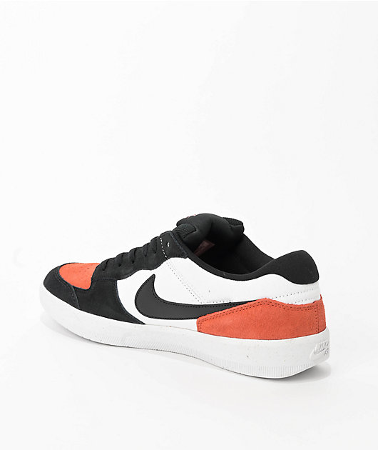 Nike SB Force 58 White & Cosmic Clay Skate Shoes | Zumiez