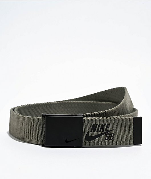 Nike SB Futura Olive Green Web Belt | Zumiez