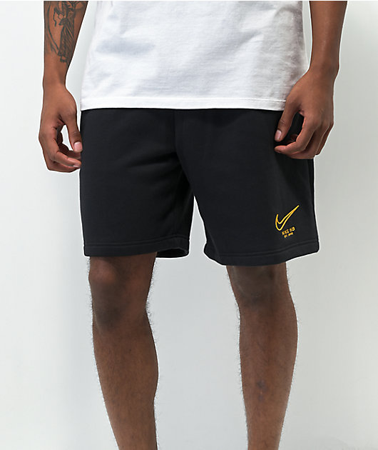 Nike sb store black fleece shorts