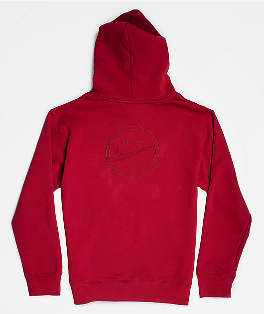 Nike SB GFX Hybrid Pomegranate Hoodie