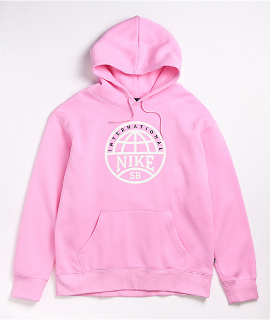 sorpresa Transición Perseo Nike SB Graphic Pink & White Hoodie