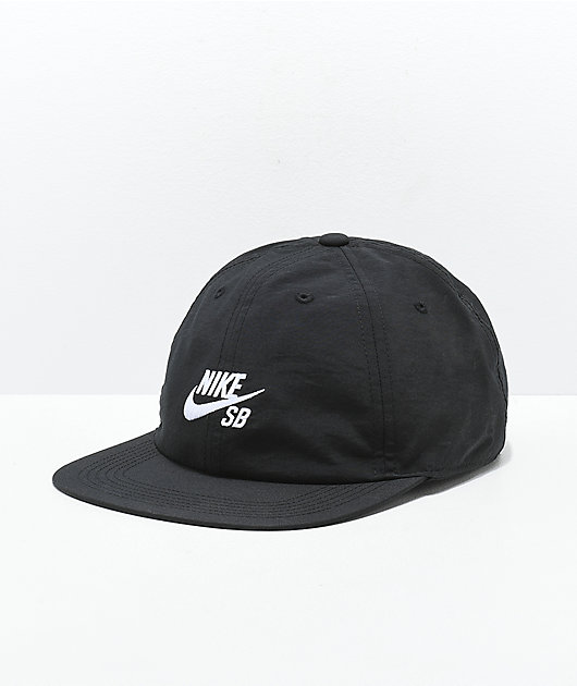 Nike SB H86 Unstructured Black and White Strapback Hat