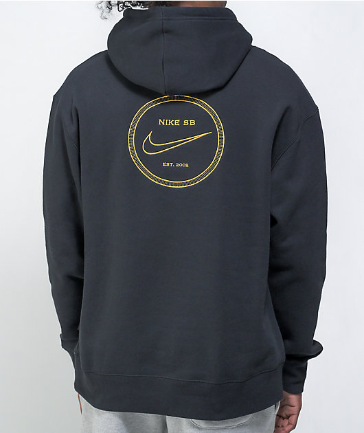 Black and store gold nike hoodies