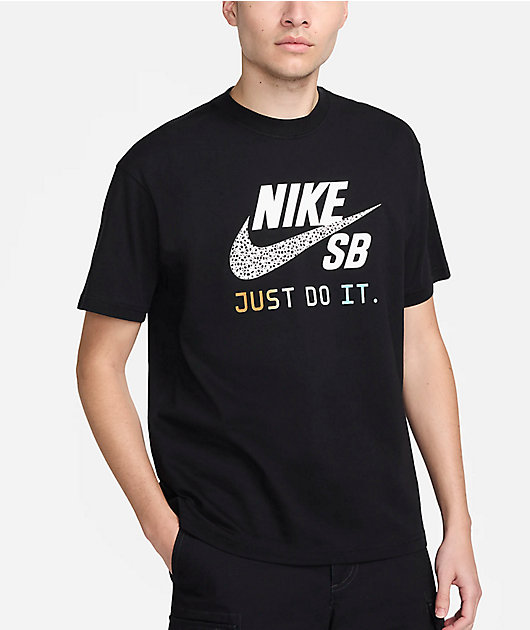 Black nike tshirt best sale