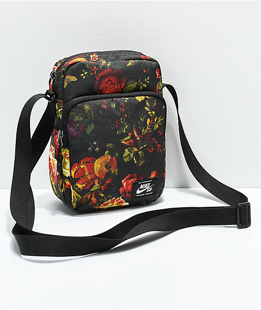 nike floral sling bag