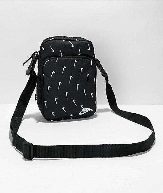 Nike sb heritage black & white shoulder bag clearance