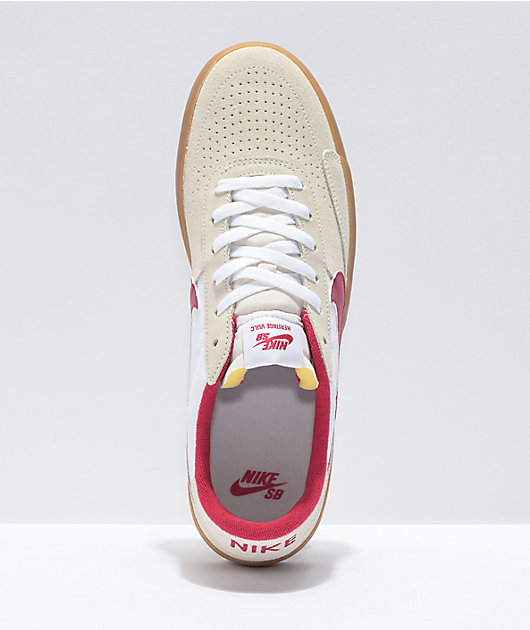 Nike sb heritage summit white & red skate shoes clearance