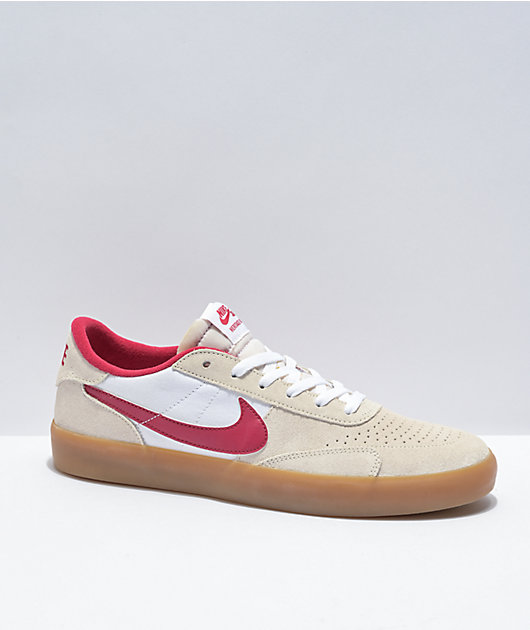 Red and white nike skate shoes clearance